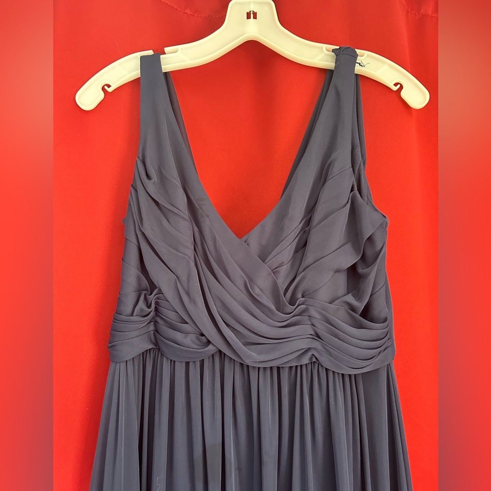 David’s Bridal Navy Blue Bridesmaid Dress - Picture 2 of 7